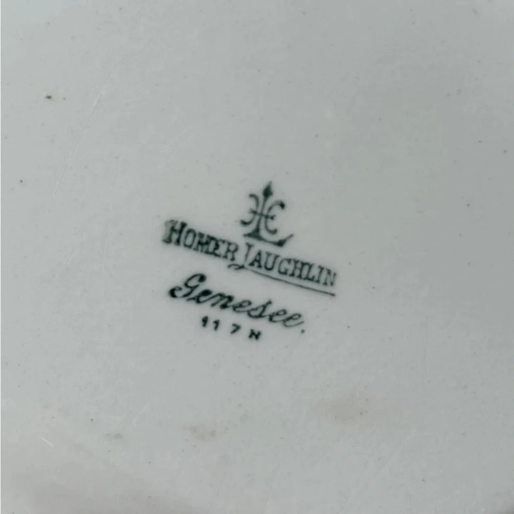Antique Homer Laughlin Genesee Oval Platter 11.5" Gold Rose 1917 China Plate - Picture 3 of 7